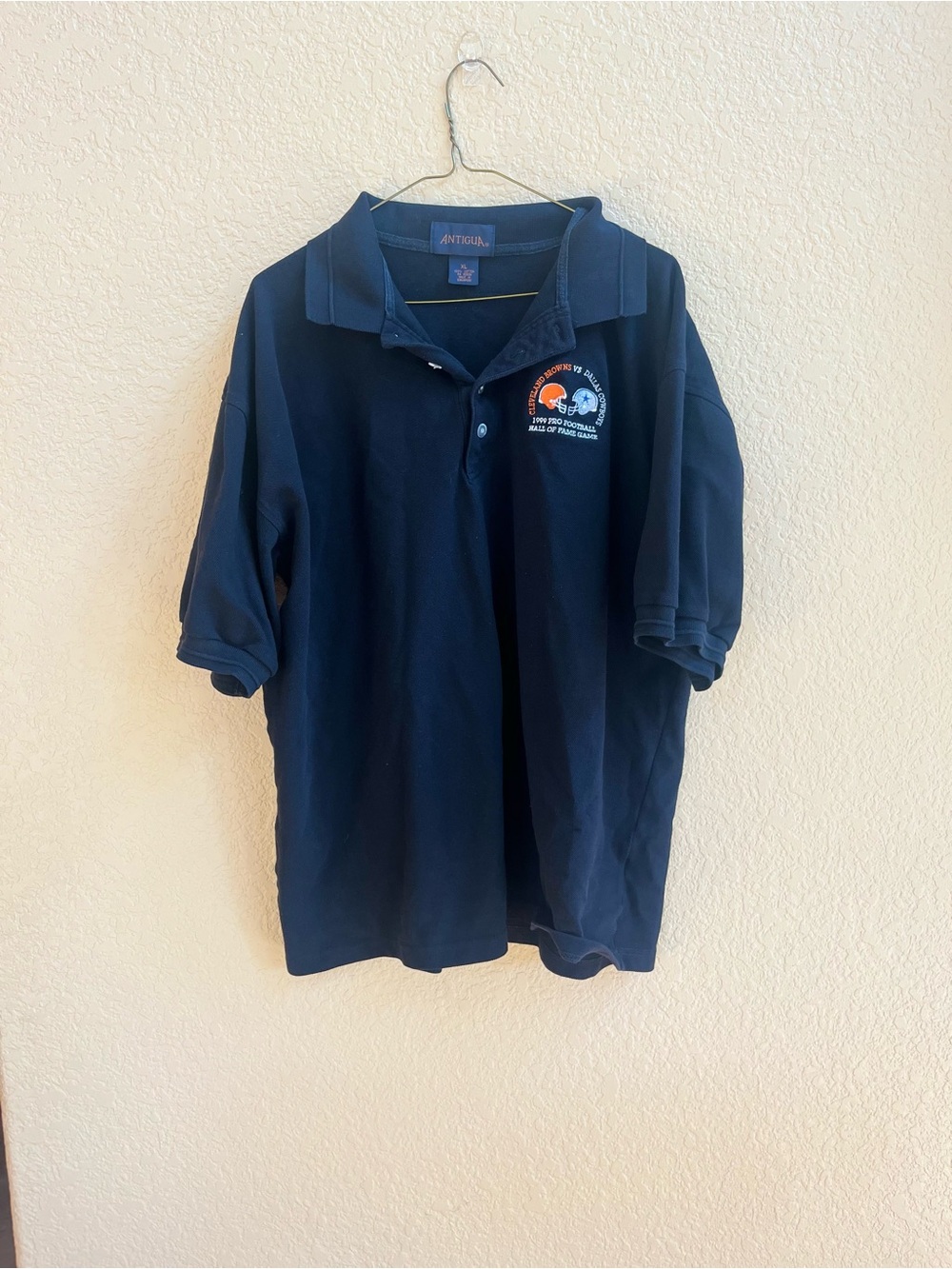 Antigua Navy Polo with Embroidered Logo 1999 Browns vs Cowboys